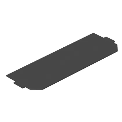 OBO 7407592 LPA GB3 Takarólemez 208x76mm grafitszürke PVC