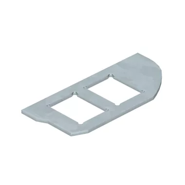 OBO 7407624 MPRM2 2C Szerelőlap Dupla C típusú lyukképpel 19,3x14,8mm rozsdamentes acél