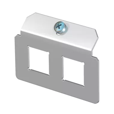 OBO 7407798 MTM 2LE Tartólap 2 x LE típusú perforációval 72x47mm rozsdamentes acél