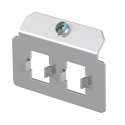 OBO 7407816 MTM 2N Tartólap 2 x N tip. kivágáselrendezés rozsdamentes acél