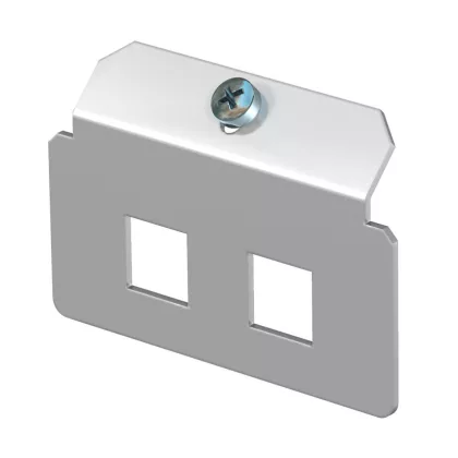   OBO 7407818 MTM 2Q Tartólap 2 x perforációval 13,15 x 13,10 rozsdamentes acél