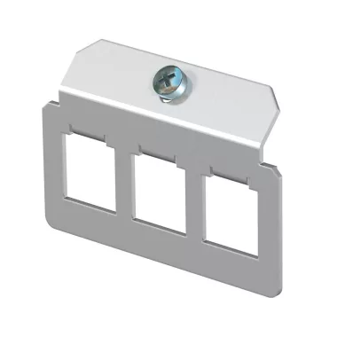 OBO 7407833 MTM 3F Tartólap Tripla F típusú lyukképpel rozsdamentes acél