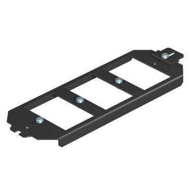 OBO 7407840 MTU 3 Alaptartó 208x76x12mm szalaghorganyzott fekete acél