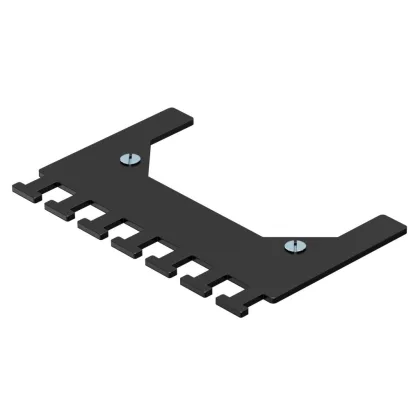 OBO 7407851 UT ZE Húzásmentesítő UT3/UT4-hez 76x50x2mm szalaghorganyzott fekete acél