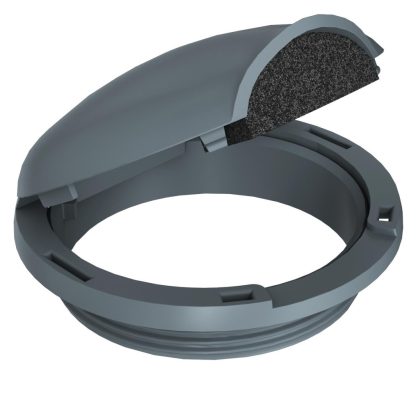   OBO 7408020 SH80 7011 Szerelvényvédő-Burkolat acélszürke poliamid