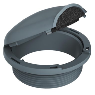 OBO 7408040 SH80 T 7011 Szerelvényvédő-Burkolat acélszürke poliamid