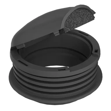 OBO 7408056 SHF80 30 9011 Szerelvényvédő-Burkolat grafitszürke poliamid