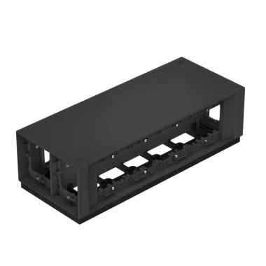 OBO 7408100 T12L 00C 9011 Telitank 375x154x109mm grafitszürke poliamid
