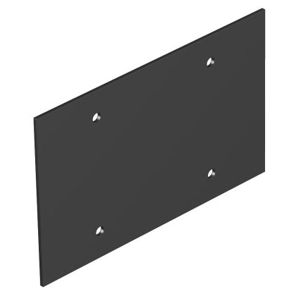 OBO 7408116 T12L P02S 9011 Fedlap 142x88mm grafitszürke PVC OBO 7408116 T12L P02S 9011 Fedlap 142x88mm grafitszürke PVC