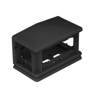 OBO 7408300 T4L00C 9011 Telitank 225x125x125mm grafitszürke poliamid