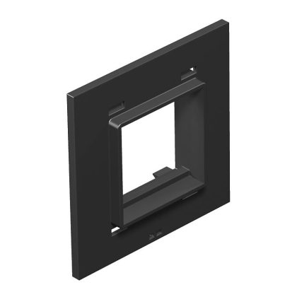 OBO 7408474 T8NL P45 9011 Fedlap 1-es Modul 45, T4L/T8NL-hez grafitszürke poliamid