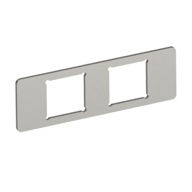 OBO 7408701 MPMT45 2A Szerelőlemez 2 db A típusú kivágáshoz 77x24x1,5mm rozsdamentes acél