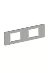 OBO 7408705 MPMT45 2C Szerelőlemez 2 db C típusú kivágáshoz 77x24x1,5mm rozsdamentes acél