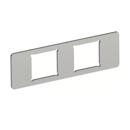   OBO 7408707 MPMT45 2F Szerelőlemez 2 db F típusú kivágáshoz 77x24x1,5mm rozsdamentes acél