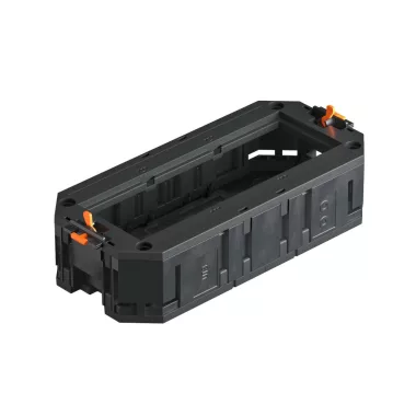 OBO 7408723 UT3 45 3 Univerzális Tartó 3 dbModul 45 szerelvény beépítéshez 165x76x40mm grafitszürke