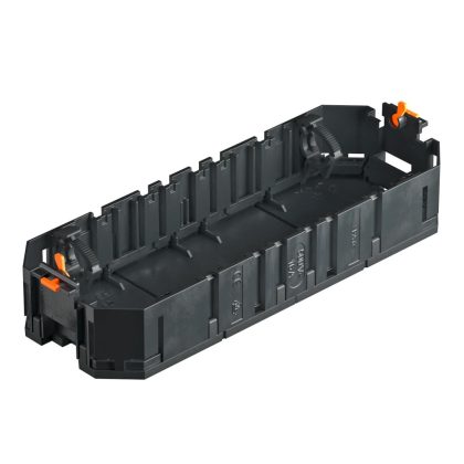 OBO 7408725 UT4 Szerelvénykehely 4 Modul45 szerelvényhez 208x76x36mm grafitszürke