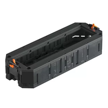 OBO 7408727 UT4 45 4 Univerzális Tartó 4 dbModul 45 szerelvény beépítéshez 208x76x40mm grafitszürke