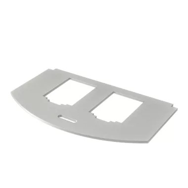 OBO 7408804 MP R2 2B Szerelőlap Gesr2 2x Typ B rozsdamentes acél