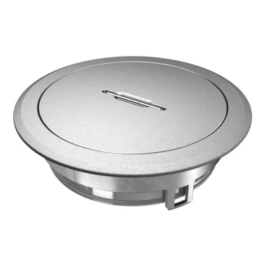 OBO 7408866 GES R2T Cr Tubusfedél fogantyúval krómozott cink présöntvény