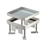 OBO 7409014 RKN2 4 VS 20 Négyzetes Kazetta zárt 200x200mm rozsdamentes acél