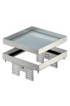 OBO 7409060 RKN2 UZD3 4VS25 Square Cassette closed 200x200mm stainless steel