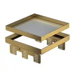   OBO 7409064 RKN2 UZD3 9MS25 Casetă pătrată închisă din alamă 243x243mm