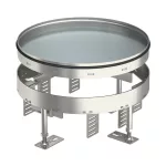   OBO 7409094 RKR2 7SL2 V2 25 Casetă pardoseala rezistenta la greutate închisă 20 kN ø 275mm Oțel inoxidabil