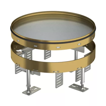   OBO 7409104 RKR2 7M 25 Casetă rotundă închisă din alamă 275mm