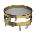   OBO 7409144 RKRN2UZD3R7MS25 Kerek Kazetta zárt ø 275mm sárgaréz