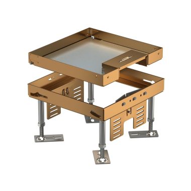 OBO 7409204 RKSN2 4 MS 25 Casetă pătrată cu priză de cablu din alamă 200x200mm