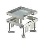 OBO 7409208 RKSN2 4 VS 20 Négyzetes Kazetta kábelkivezetéssel 200x200mm rozsdamentes acél