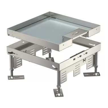 OBO 7409220 RKSN2 9 VS 25 Casetă pătrată cu ieșire de cablu din oțel inoxidabil 242x243mm