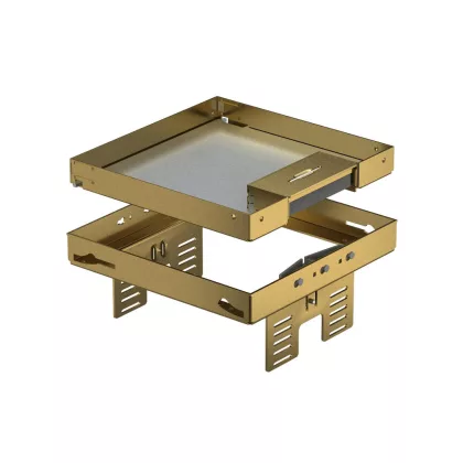   OBO 7409222 RKSN2 UZD3 4MS20 Casetă pătrată cu ieșire de cablu alamă 200x200mm