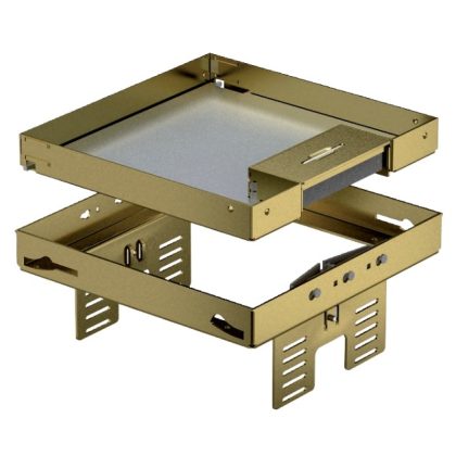   OBO 7409224 RKSN2 UZD3 4MS25 Square Cassette with cable outlet 200x200mm brass