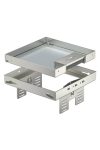 OBO 7409230 RKSN2 UZD3 4VS25 Square Cassette with cable outlet 200x200mm stainless steel