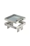 OBO 7409230 RKSN2 UZD3 4VS25 Négyzetes Kazetta kábelkivezetéssel 200x200mm rozsdamentes acél