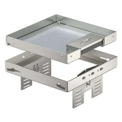   OBO 7409230 RKSN2 UZD3 4VS25 Square Cassette with cable outlet 200x200mm stainless steel