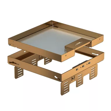 OBO 7409234 RKSN2 UZD3 9MS25 Square Cassette with cable outlet 243x243mm brass