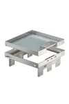OBO 7409238 RKSN2 UZD3 9VS20 Casetă pătrată cu ieșire de cablu din oțel inoxidabil 243x243mm
