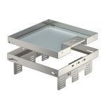   OBO 7409238 RKSN2 UZD3 9VS20 Casetă pătrată cu ieșire de cablu din oțel inoxidabil 243x243mm