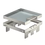 OBO 7409240 RKSN2 UZD3 9VS25 Négyzetes Kazetta kábelkivezetéssel 243x243mm rozsdamentes ac