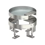 OBO 7409258 RKS2 R4 V20 Kerek Kazetta kábelkivezetéssel ø 215mm rozsdamentes acél