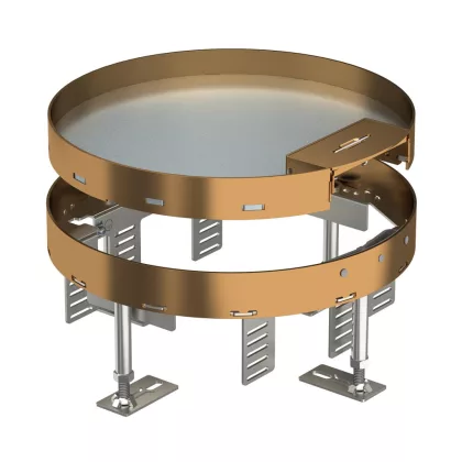   OBO 7409264 RKS2 R7 M25 Casetă rotundă cu ieșire a cablului ø 275mm