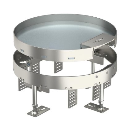   OBO 7409270 RKS2 R7 V25 Kerek Kazetta kábelkivezetéssel ø 275mm rozsdamentes acél