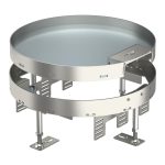   OBO 7409278 RKS2 R9 V20 Kerek Kazetta kábelkivezetéssel ø 305mm rozsdamentes acél