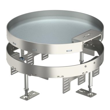 OBO 7409280 RKS2 R9 V25 Casetă rotundă cu ieșire de cablu ø 305mm oțel inoxidabil