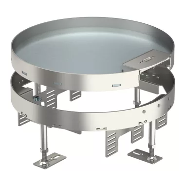 OBO 7409280 RKS2 R9 V25 Kerek Kazetta kábelkivezetéssel ø 305mm rozsdamentes acél