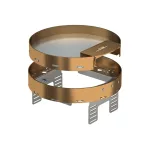   OBO 7409284 RKSRN2UZD3R4MS25 Kerek Kazetta kábelkivezetéssel ø 215mm sárgaréz