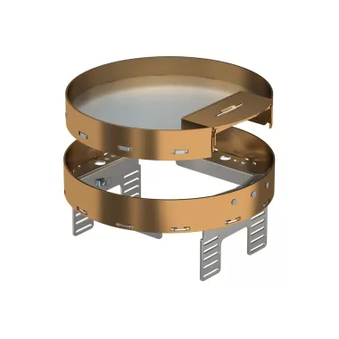 OBO 7409284 RKSRN2UZD3R4MS25 Kerek Kazetta kábelkivezetéssel ø 215mm sárgaréz