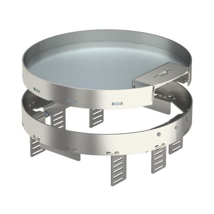   OBO 7409300 RKSRN2UZD3R7VS25 Kerek Kazetta kábelkivezetéssel ø 275mm rozsdamentes acél